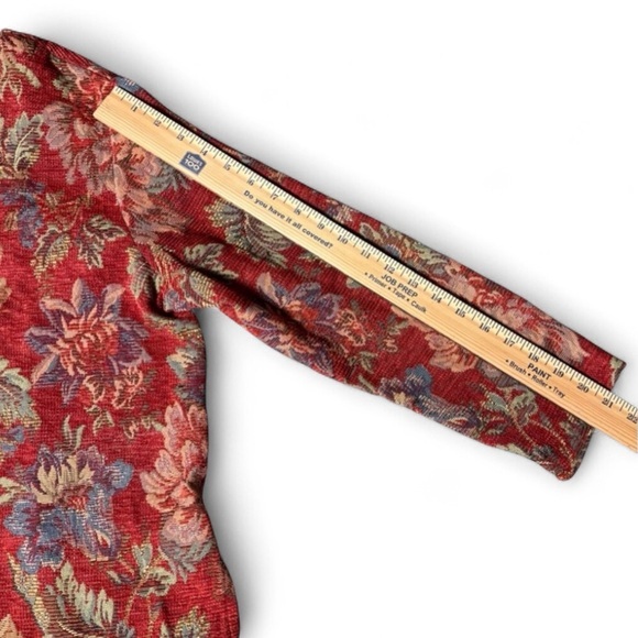 COLDWATER CREEK FLORAL TAPESTRY JACKET‎ SIZE WOMANS PETITE MEDIUM - Picture 8 of 9